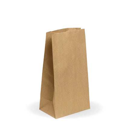 SOS#12 Brown paper bag on a white background