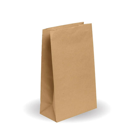 SOS#16 Brown paper bag on a white background
