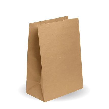 SOS#20 Brown paper bag on a white background