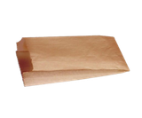 Brown paper bag no handle with white background