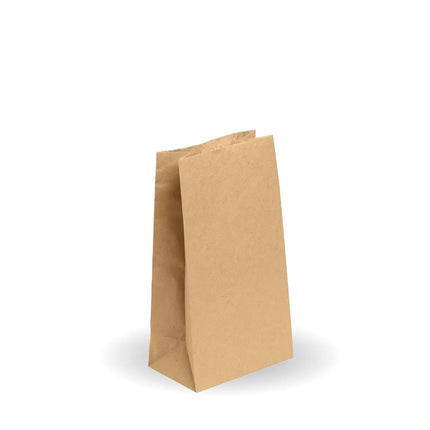 SOS#6 Brown paper bag on a white background