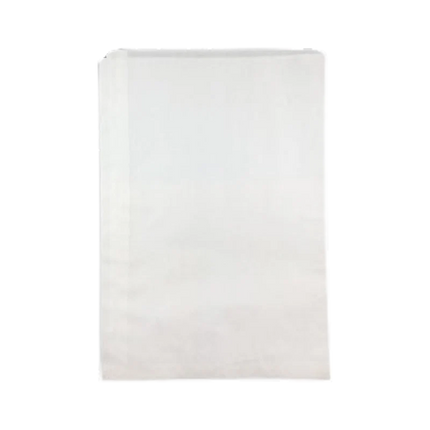 White paper bag no handle with white background